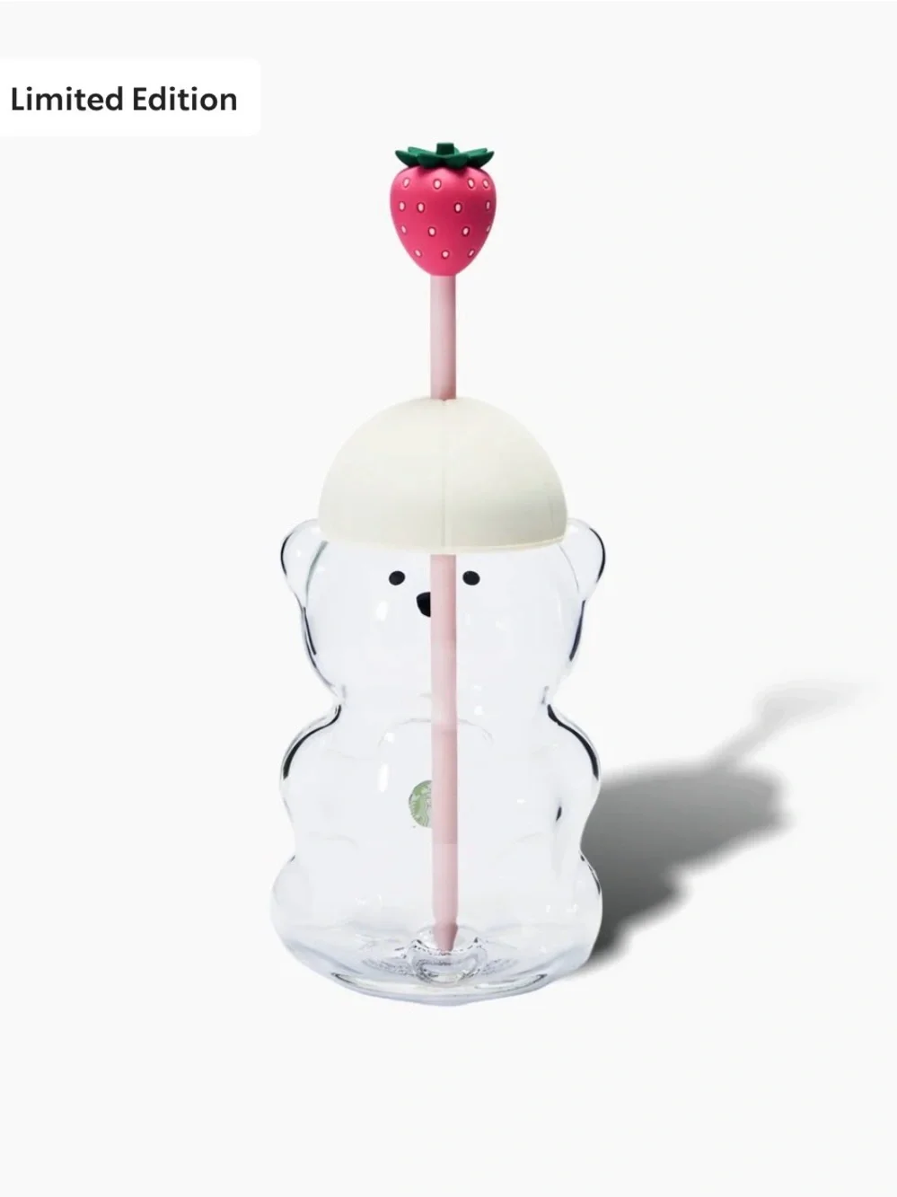 Starbucks Bearista Glass Cold Cup Pink Limited Edition 2026